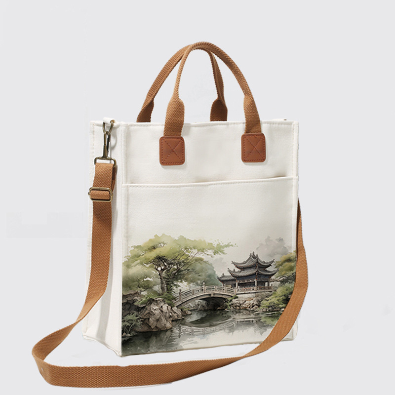 Crossbody eco-friendly canvas bag