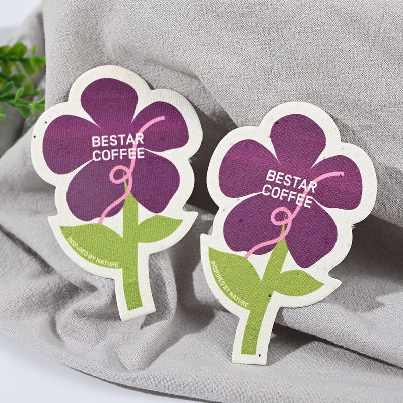 DIY Small flower seed paper invitation