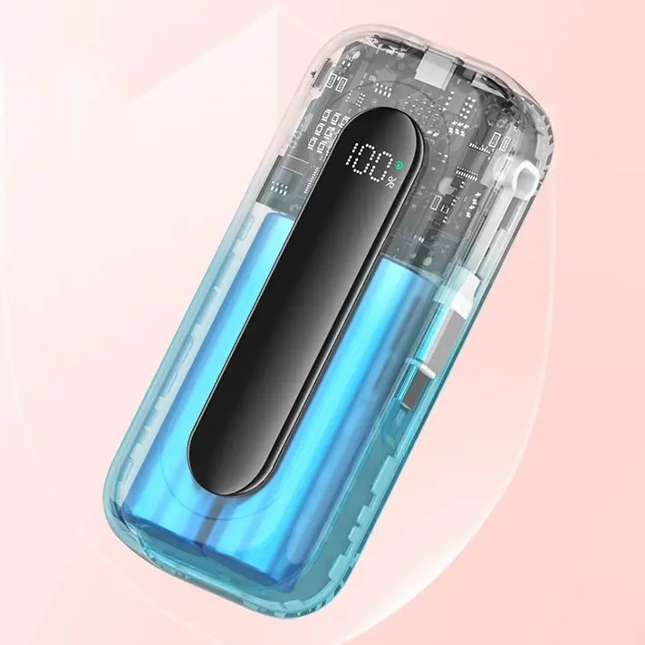 伸縮充電線行動電源