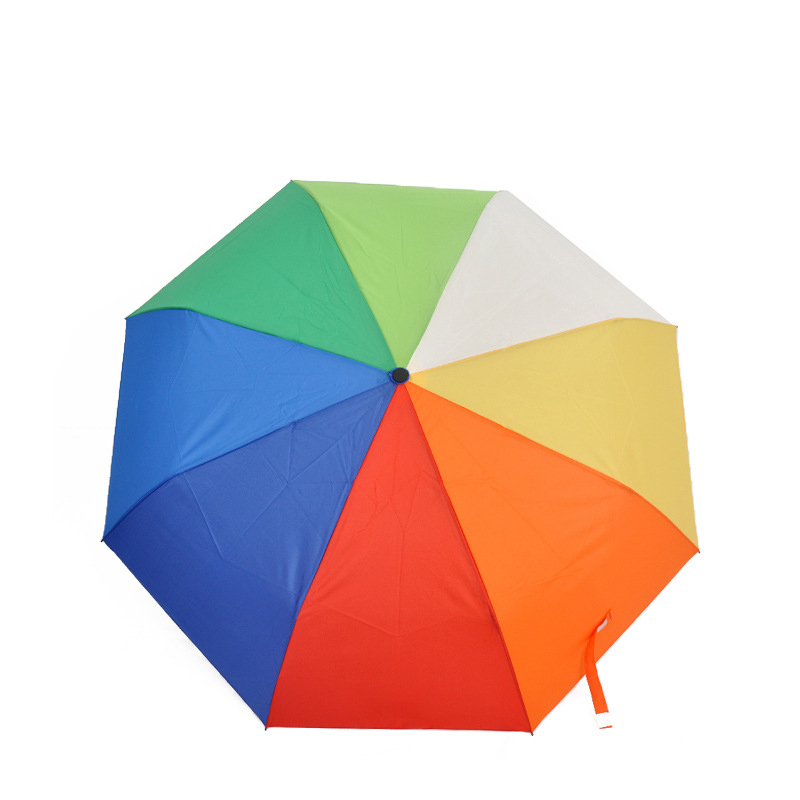 摺疊彩虹三摺雨傘