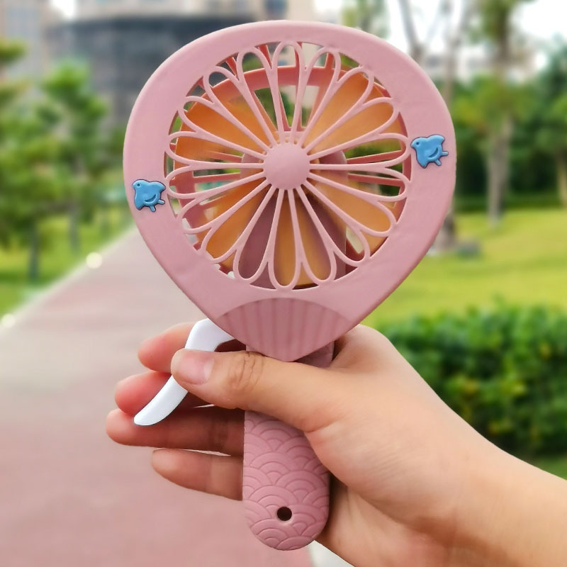 創意迷你按壓式手持小風扇