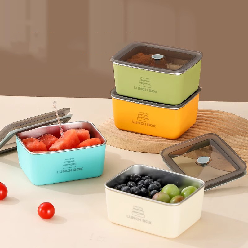 馬卡龍色不鏽鋼飯盒