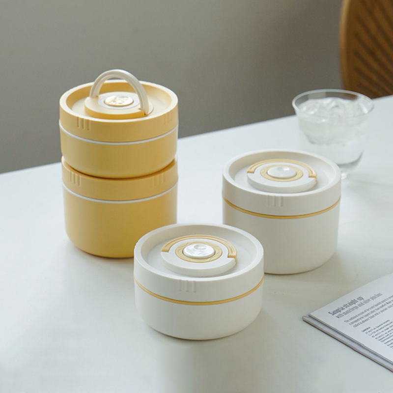 不鏽鋼可拆卸圓形飯盒