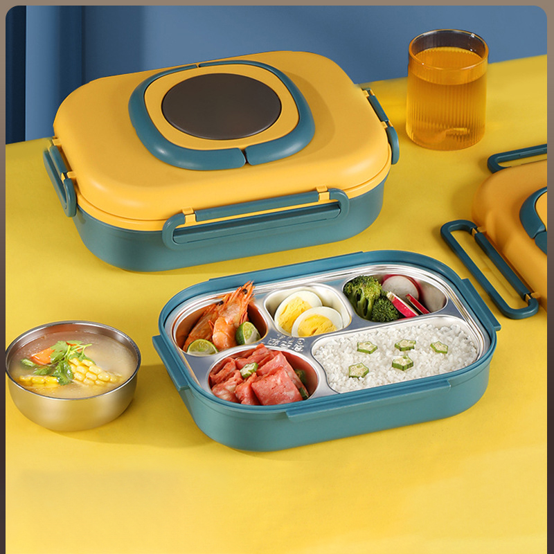 分格型帶湯碗飯盒