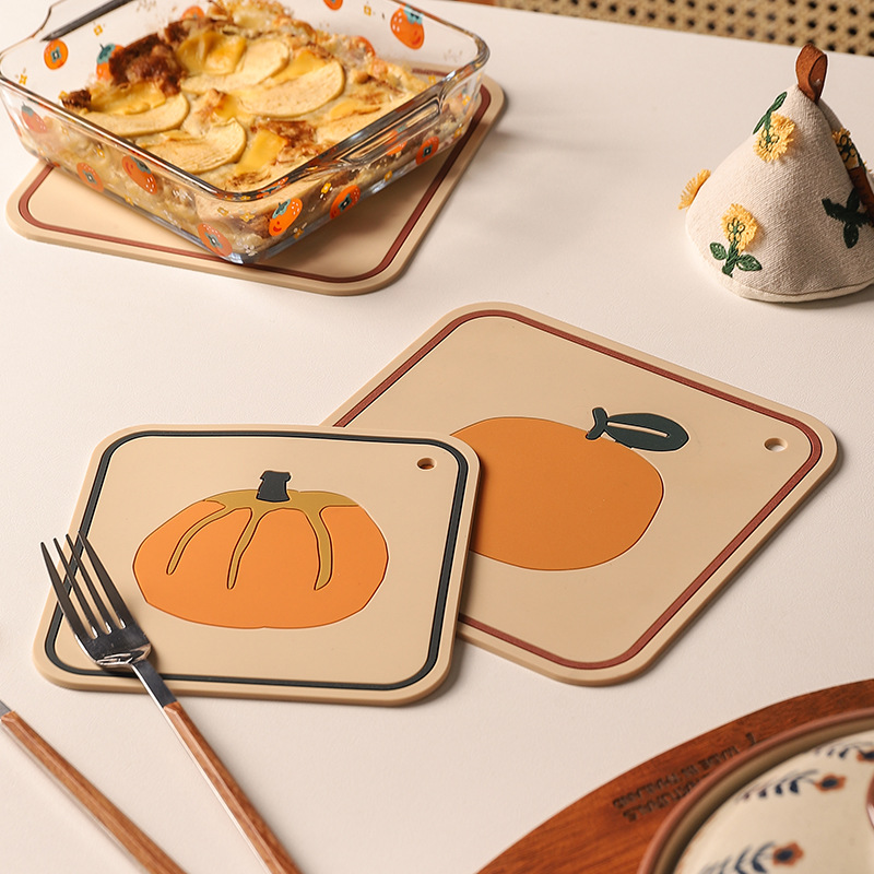 方形矽膠隔熱防燙杯墊