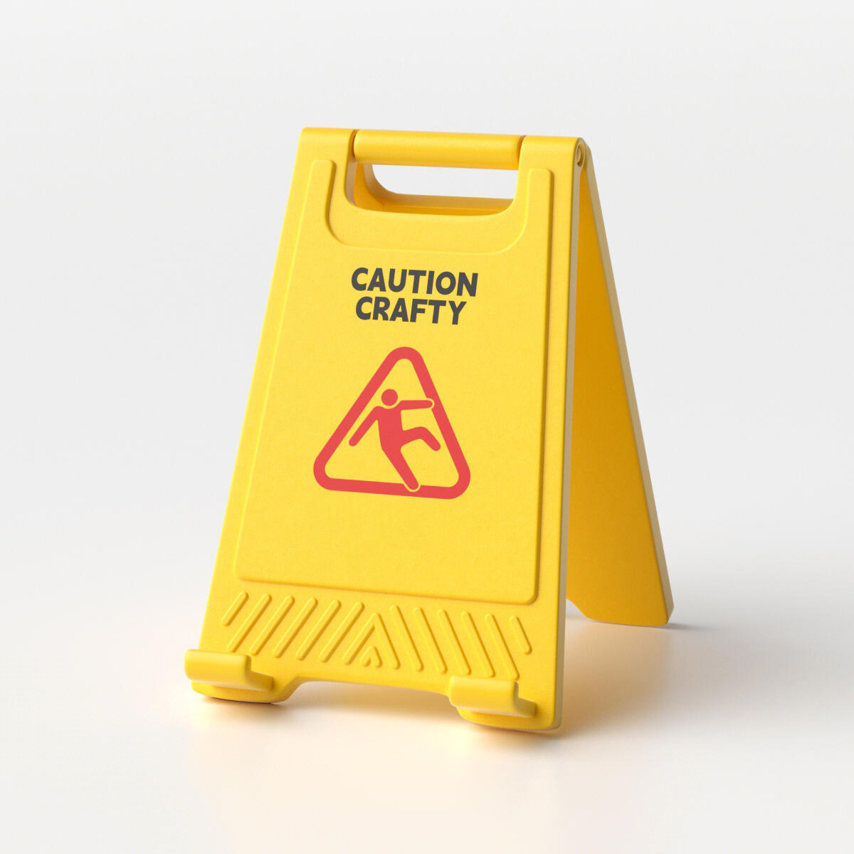 創意警告牌手機支架