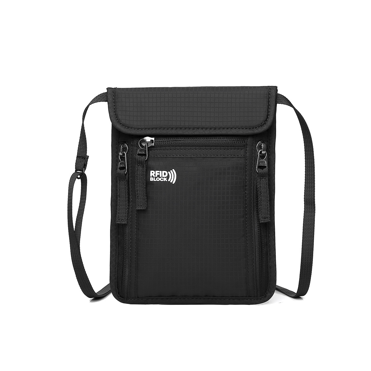 黑色旅行護照包