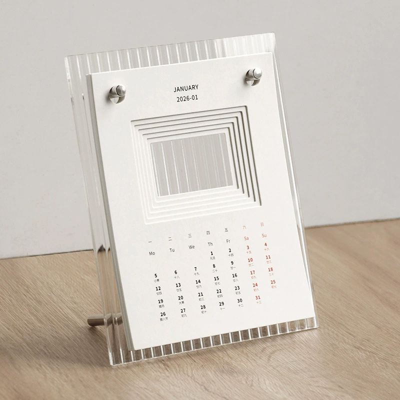 新款木質定制日曆