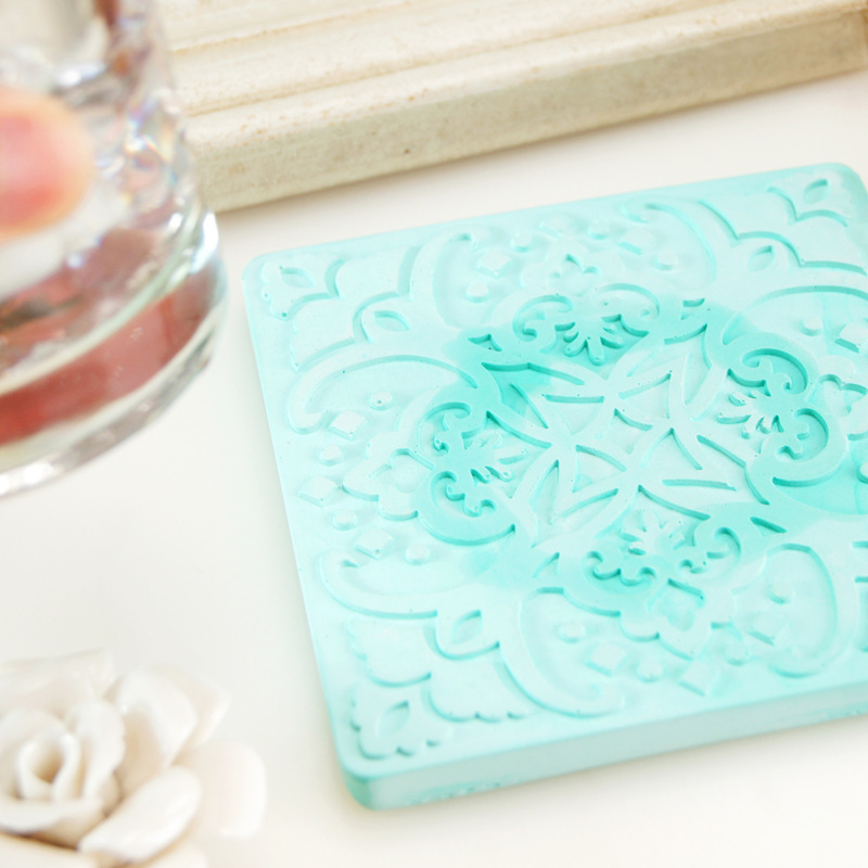 花紋硅藻土杯墊