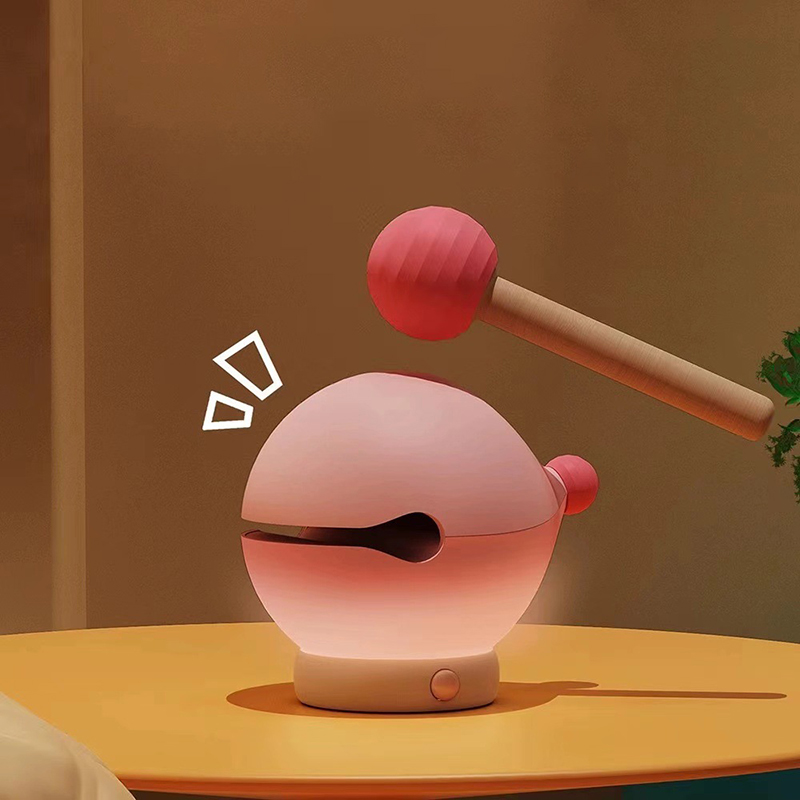 木魚祈福敲敲小夜燈