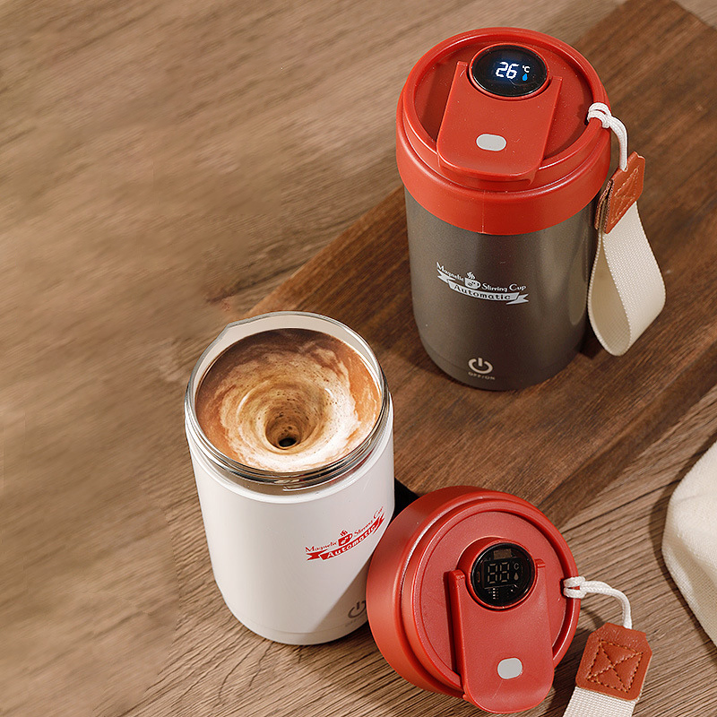 316不鏽鋼數顯攪拌咖啡杯