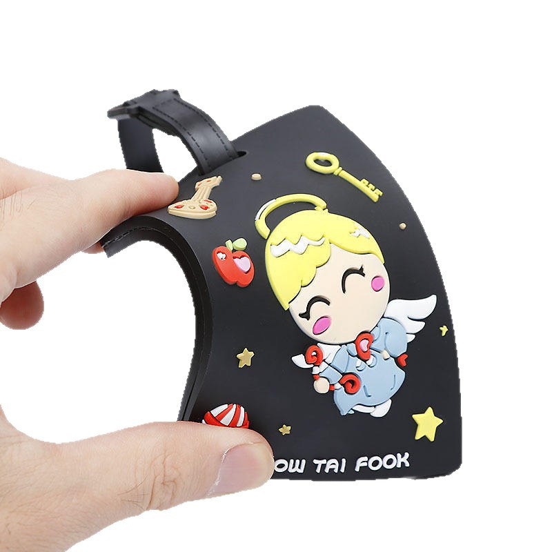 客製化PVC軟膠卡通行李箱吊牌