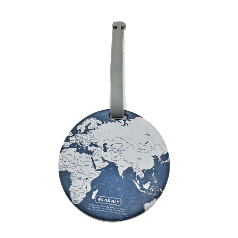 客製化地圖圓形PVC登機牌