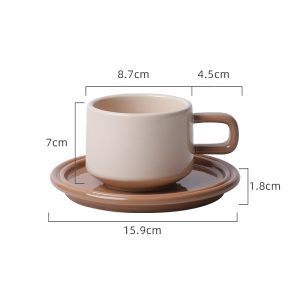 撞色咖啡陶瓷杯