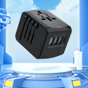 3-port USB multi-country adapter plug