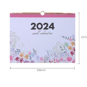2024翻頁月曆簿