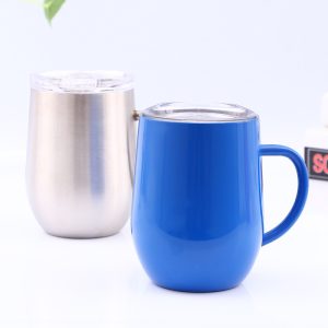 12oz手柄蛋形保溫杯