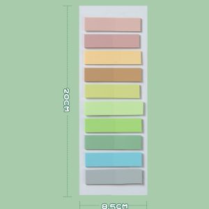 莫蘭迪色系長條便條貼