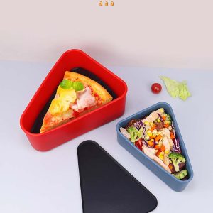 矽膠披薩造型飯盒