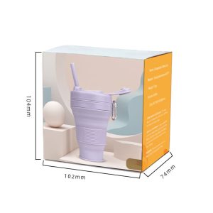 登山扣摺疊矽膠杯