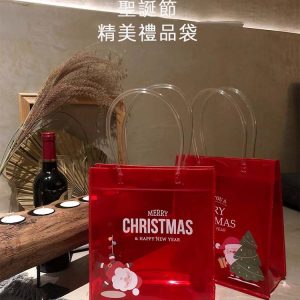 聖誕節PVC透明禮物袋
