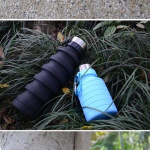 便攜運動折疊矽膠水樽