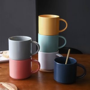 簡約純色咖啡杯