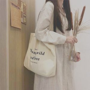 大容量拉鏈帆布袋