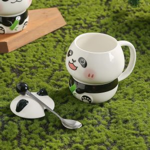可愛創意小熊貓造型馬克杯