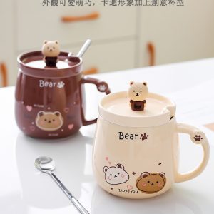 可愛小熊造型雙杯禮盒套裝