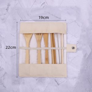 可折疊帆布餐具收納袋