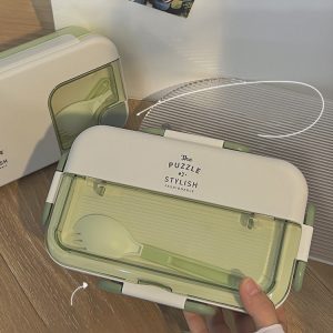 簡約分格塑料餐盒