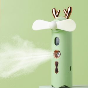 鹿角造型手持噴霧小風扇