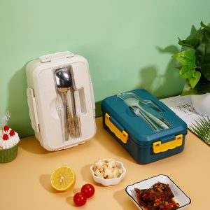 帶不鏽鋼餐具飯盒