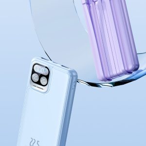 超薄迷你自帶線行動電源
