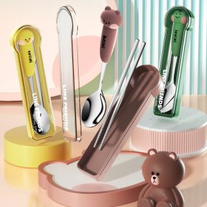 linefriends304不鏽鋼卡通餐具