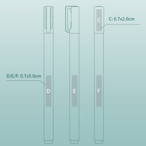 塑料薄荷色商務簽字筆