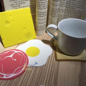 早餐圖案杯垫