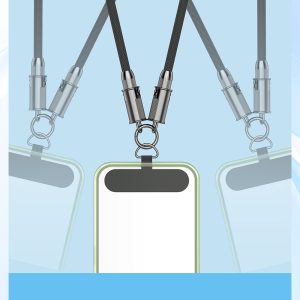 二合一手機充電線掛繩
