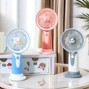 公仔立式桌面小風扇